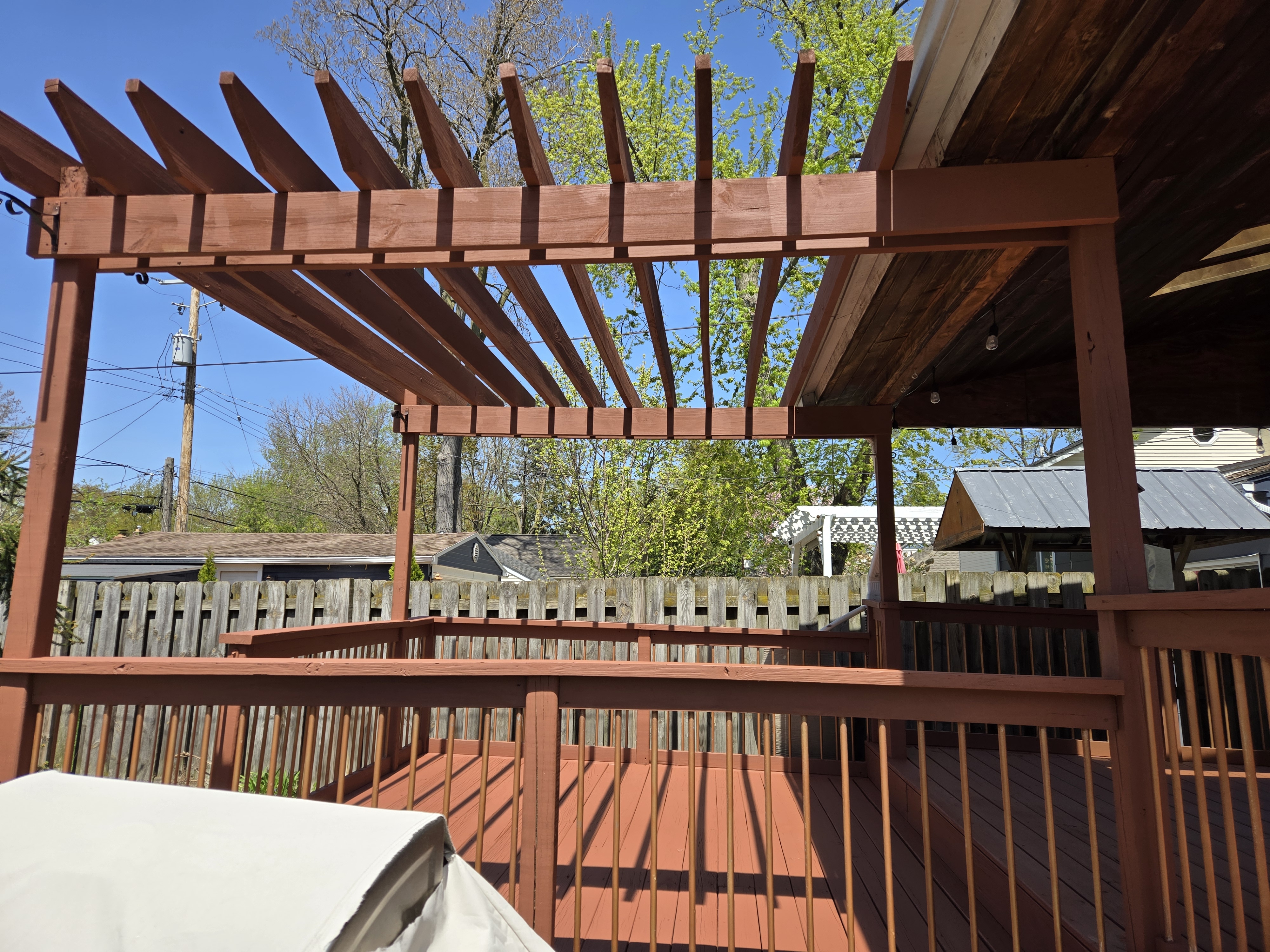 Custom Painted Deck Rails
